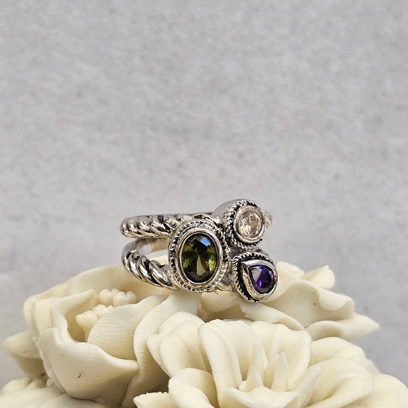 SET! Coldwater Creek Necklace and 925 Rope Ring with 925 Kachina Earrings SET! - Picture 6 of 16